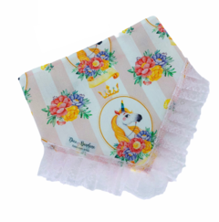 Bandana unicórnio real com renda