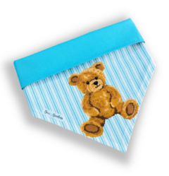 Bandana urso fofo tiffany dupla face tiffany para pet