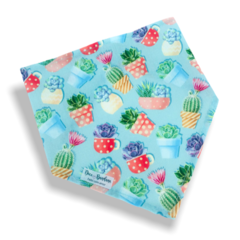 Bandana vasinhos de cactos para pet
