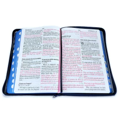 Biblia RVR 08 Simil cuero flores c/cierre LGI e índice - comprar online