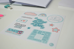 Plancha de stickers en internet
