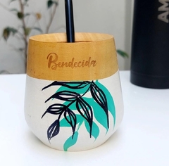Mate de madera pintado - comprar online