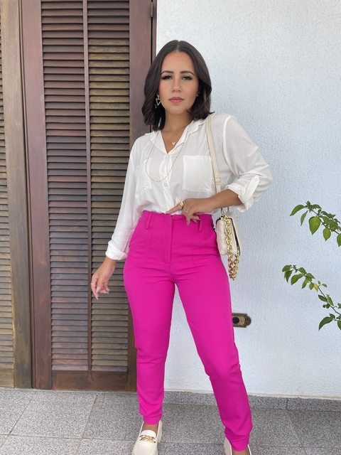 Calça Natali Pink | Alfaiataria - comprar online