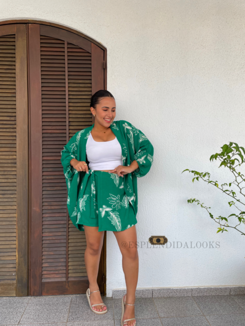 Conjunto Gabriella | Kimono + Short Saia - comprar online