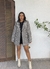 Casaco Poliana Pied Poule | Lã Trançada - Esplêndida Looks