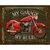Quadro Decorativo Mdf - Placa Garagem Moto Antiga Masculino - comprar online