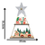 DECORATIVO DE NATAL 3D EM MDF - 25X35,2X4,5CM - comprar online