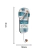 Cabideiro em MDF - Chinelo Decoração de Praia - 10 X 29 cm tom azul - comprar online