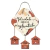 Placa Decorativa em MDF - A Felicidade Mora - 22x38cm - comprar online