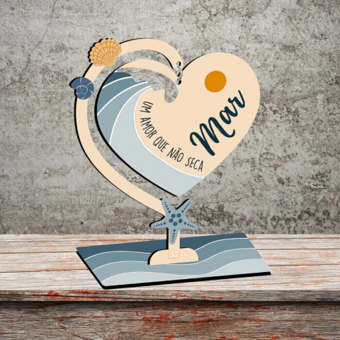 Decoração de mesa - Um amor que não.. - 19x24x5cm