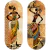 Kit Com 2 Placas Decorativas Em Mdf - Mulheres Africanas Negras - 21,5x59cm