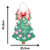 NATAL DECOR HOME NATAL - ADEREÇO DE PORTA - ÁRVORE VERDE - 21,5X41,5CM na internet