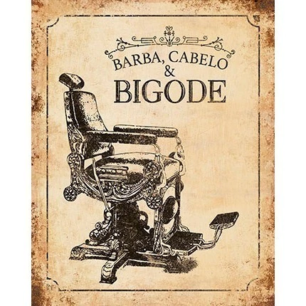 Quadro Decorativo Mdf - Placa Barbeiro Masculino Barbearia