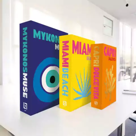 Caixa Livro Falso Decorativo Fake Kit 3 Porta Objetos - Exotérico