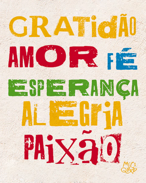 Placa Decorativa Em Mdf - Mosaico Na Quebrada - Gratidão, Amor, Fé... 19 X 24Cm