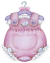 Placa Decorativa - Porta Maternidade Menina Tip Top Rosa - 22 x 27,5 Cm