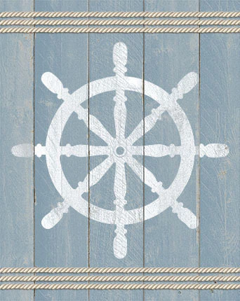 Placa Decorativa - Tema Náutico - 19 x 24 Cm