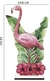 Decoração Para Mesa - Tropical Flamingo e Hibiscos - 14,6 x 25 Cm