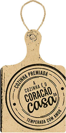 Placa Decorativa Corda - Tábua de Cozinha Premiada - 24 X 38 Cm