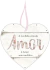 Placa Decorativa - Presente Amor Mãe Namorados - 19,5 x 20 Cm