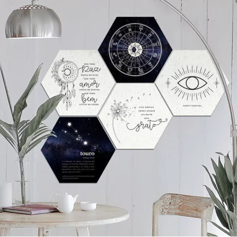 Kit Com 5 Placas Touro 25cm x 22cm