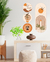 Kit Com 4 Placas Boho 19,5 x 19,5 / 21,5 x 59cm - comprar online
