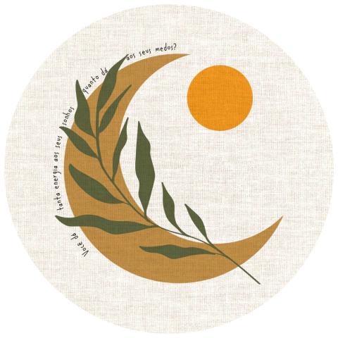 Placa Decorativa Redonda - Você Dá Tanta Energia - 20 X 20 Cm