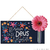 Placa Decorativa Em Mdf - Floresça Onde Deus - 28 X 22,5Cm