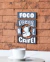 Placa Decorativa Em Mdf - Foco, Força, Fé e Café - 19 X 37 Cm