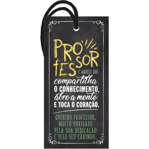 Tag Em Mdf - Professor -7 X 14 Cm