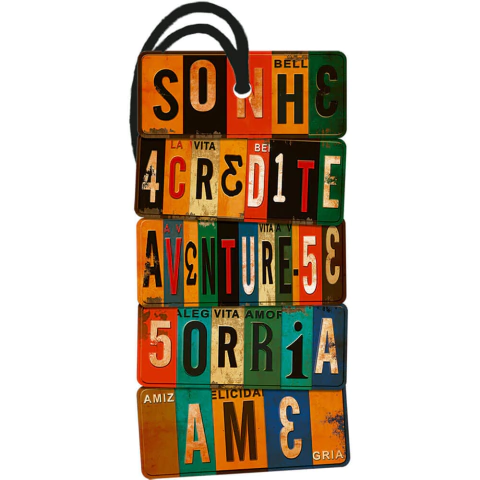 Tag Em Mdf - Placas De Carro -7 X 14 Cm