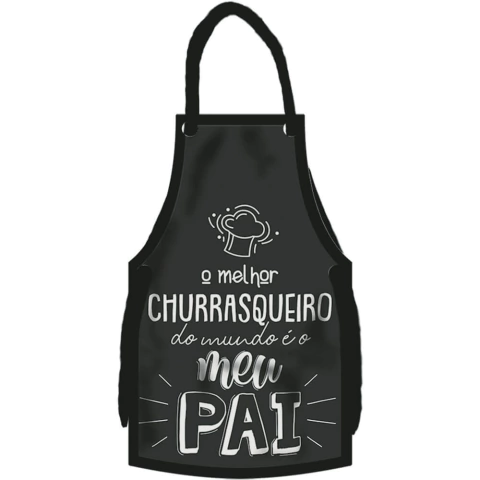 Tag Em Mdf - Avental - O Melhor Churrasqueiro -7 X 14 Cm
