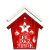 Tag Natal Em Mdf - Fé, Paz e Amor - 12,5 X 12,5 Cm - comprar online