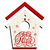 Tag Natal Em Mdf - Feliz Natal - 12,5 X 12,5 Cm - comprar online