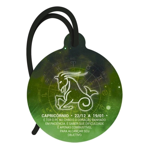 Tag Em Mdf - Signos Capricórnio - 8 X 9 Cm