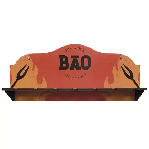 Porta espeto - Bão 43x18cm