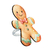 KIT ANEL GUARDANAPO GINGER BONECO - 7,5 X 7,3 X 4,3CM na internet
