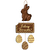 Placa Decorativa - Feliz Páscoa chocolate - 20x57,7cm - comprar online