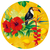 Porta-Copos Em Mdf - Tropical - 9,5 X 9,5 Cm - LITDecora