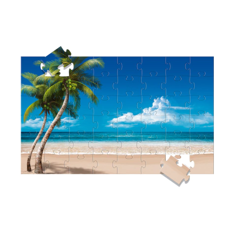 Quadro Quebra-Cabeça - Praia - 148 X 90 Cm - 48 Peças - comprar online