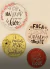 Kit Com 4 Placas Redondas 19,5 x 19,5cm / 24,5 x 24,5cm / 29 x 29cm