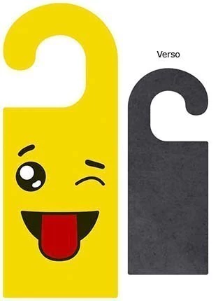 Enfeite Para Maçaneta - Emoji - 8 X20,5 Cm