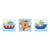 Kit Com 3 Placas Decorativas - Urso Marinheiro - 19 x 19 Cm (cada)