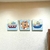 Kit Com 3 Placas Decorativas - Urso Marinheiro - 19 x 19 Cm (cada) - comprar online