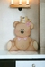Placa Decorativa - Ursinha Com Coroa - 19,5 x 22 Cm - comprar online
