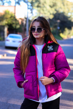 Campera de abrigo combinada osito bordado con piel por dentro unisex - comprar online