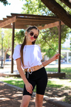 Biker lisa con cintura ancha de algodon y lycra premium (cilcista)
