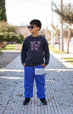 Remera manga larga pre lavada de varon JUST - tienda online