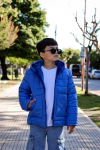 Campera lisa con bolsillos plaque con piel por dentro de varon