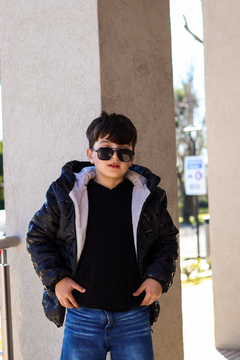 Campera de abrigo camuflada con piel por dentro - comprar online